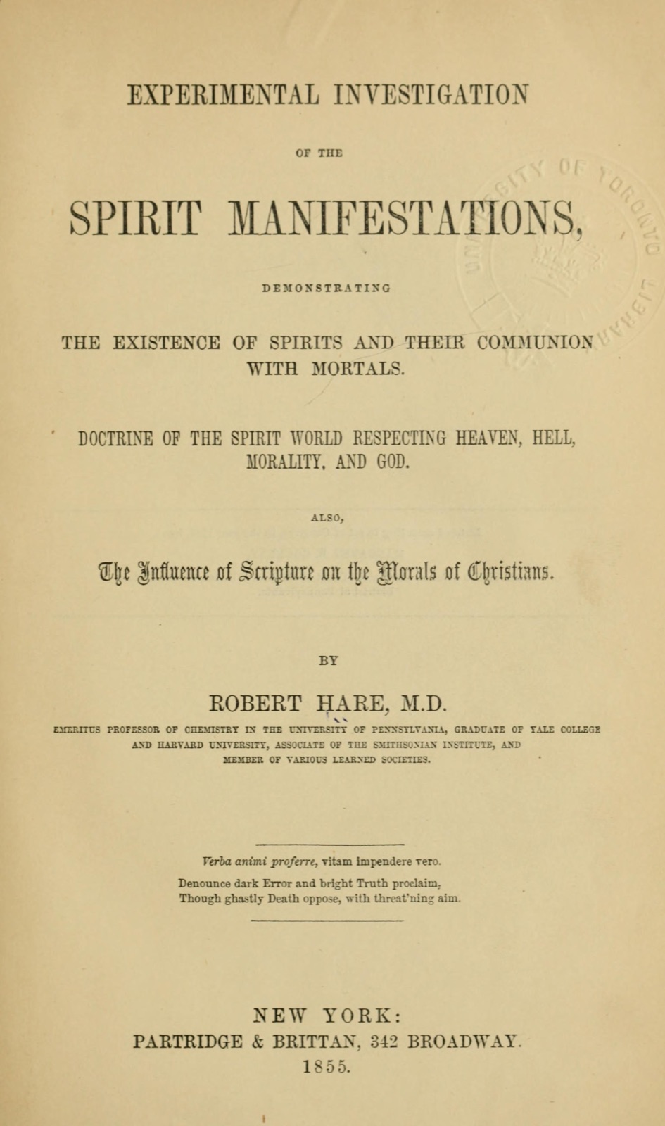 The title page, 1855